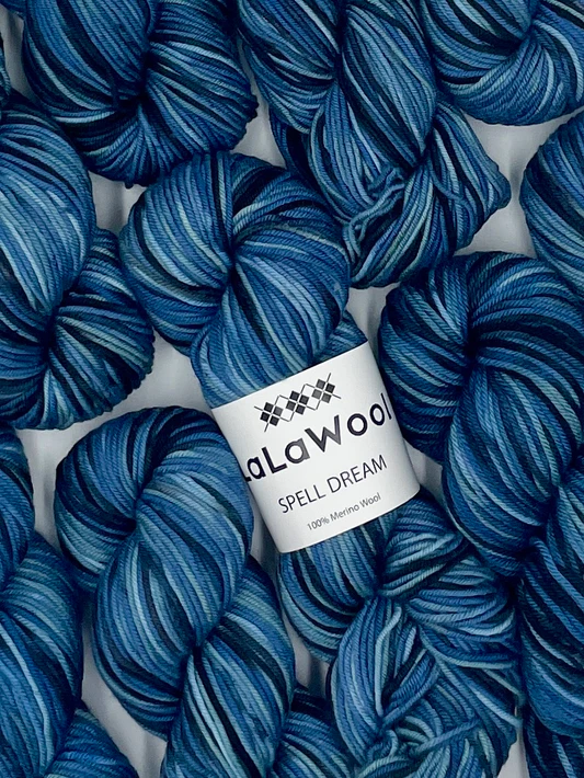 Premium Wool Yarn - Ocean Blue